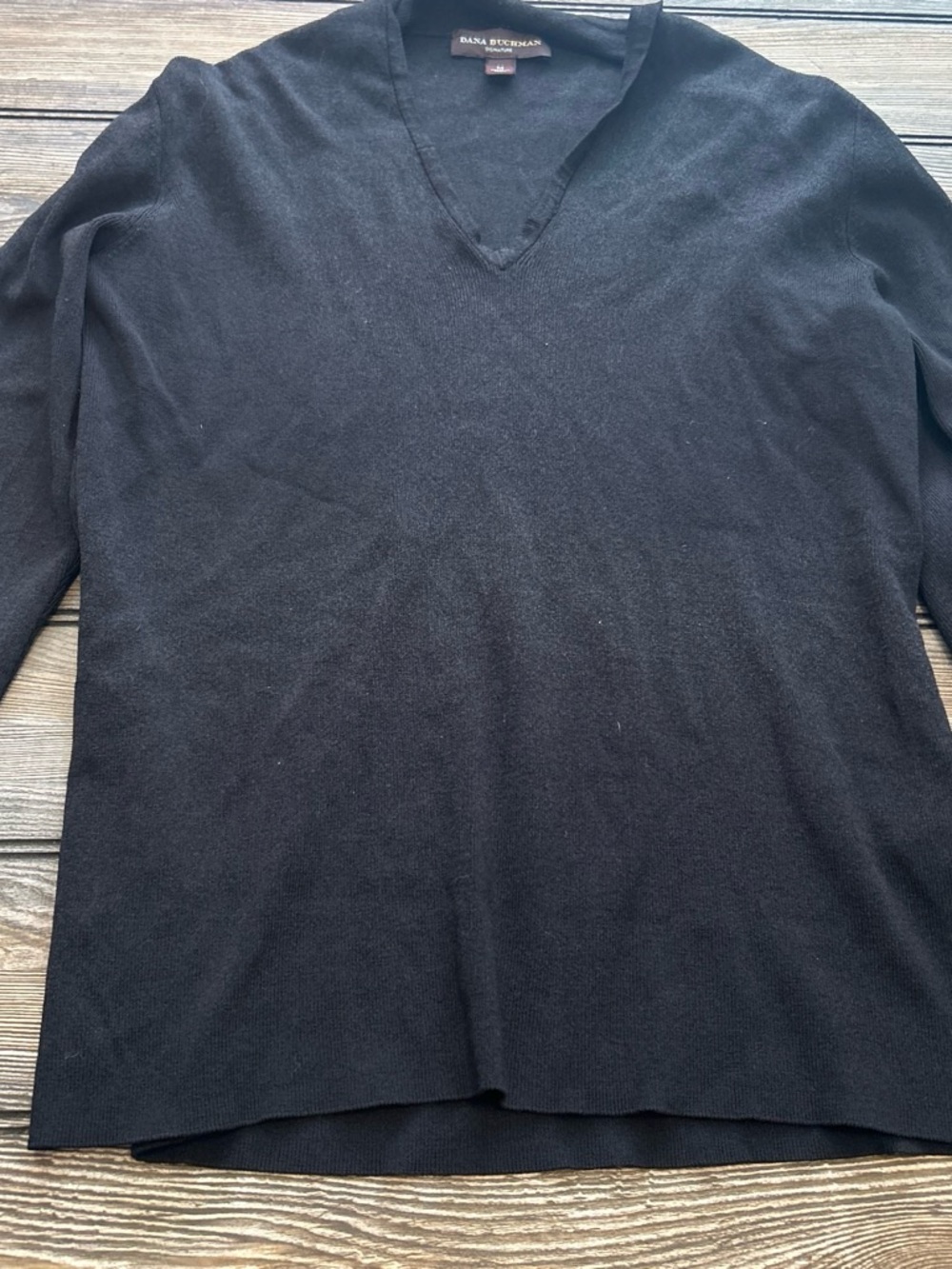 Dana Buchman Men's Black V-Neck Pullover Sweater